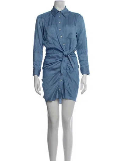 Pre-owned Veronica Beard Mini Dress In Blue