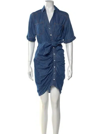 Pre-owned Veronica Beard Mini Dress In Blue