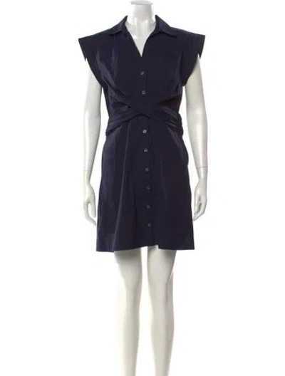 Pre-owned Veronica Beard Mini Dress In Blue