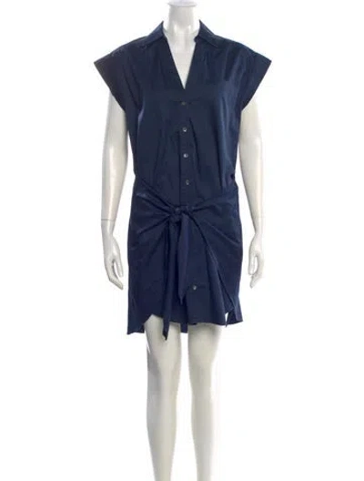Pre-owned Veronica Beard Mini Dress In Blue