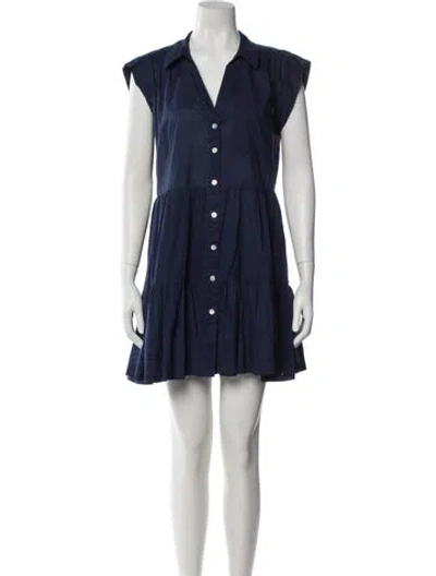 Pre-owned Veronica Beard Mini Dress In Blue