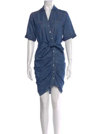 Pre-owned Veronica Beard Mini Dress In Blue