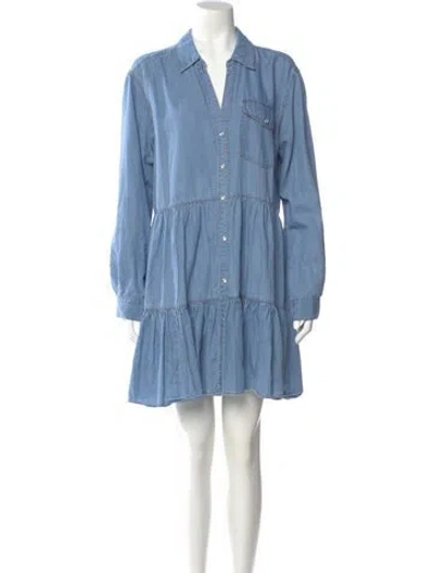 Pre-owned Veronica Beard Mini Dress In Blue