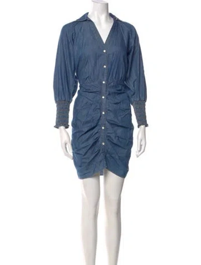 Pre-owned Veronica Beard Mini Dress In Blue