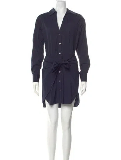 Pre-owned Veronica Beard Mini Dress In Blue
