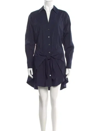 Pre-owned Veronica Beard Mini Dress In Blue