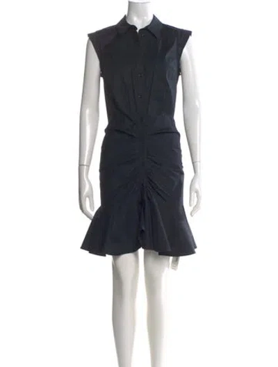 Pre-owned Veronica Beard Mini Dress In Blue
