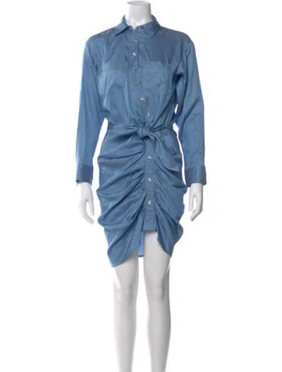 Pre-owned Veronica Beard Mini Dress In Blue