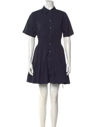 Pre-owned Veronica Beard Mini Dress In Blue