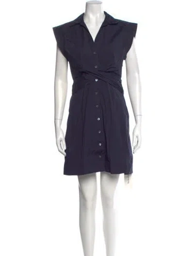 Pre-owned Veronica Beard Mini Dress In Blue