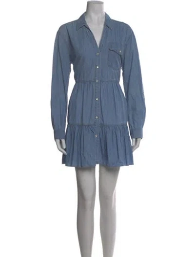 Pre-owned Veronica Beard Mini Dress In Blue