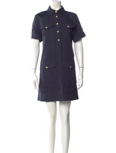 Pre-owned Veronica Beard Mini Dress In Blue