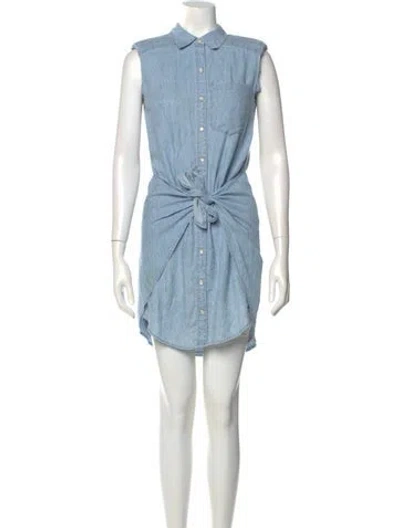 Pre-owned Veronica Beard Mini Dress In Blue