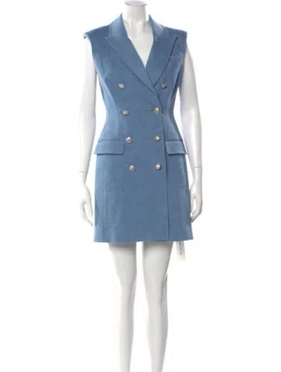 Pre-owned Veronica Beard Mini Dress In Blue