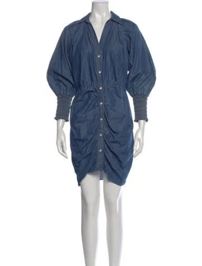 Pre-owned Veronica Beard Mini Dress In Blue