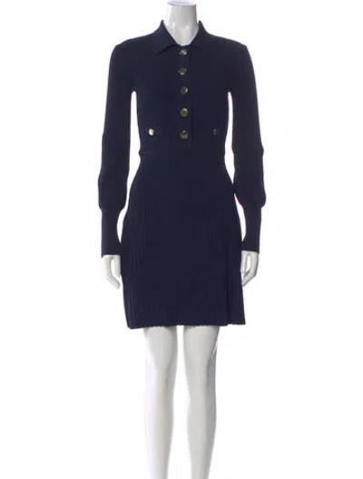 Pre-owned Veronica Beard Mini Dress In Blue