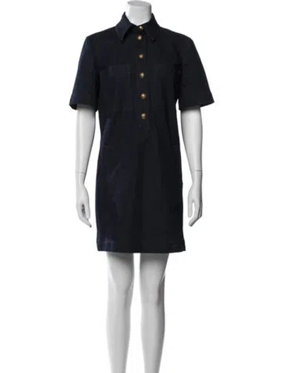 Pre-owned Veronica Beard Mini Dress In Blue