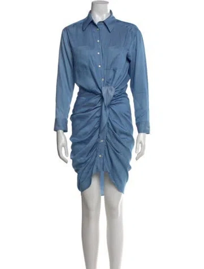 Pre-owned Veronica Beard Mini Dress In Blue