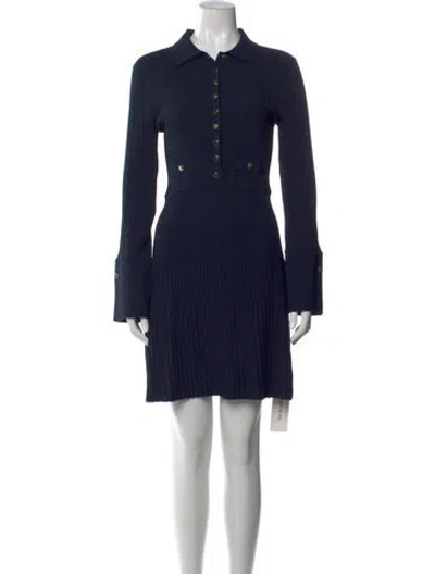 Pre-owned Veronica Beard Mini Dress In Blue