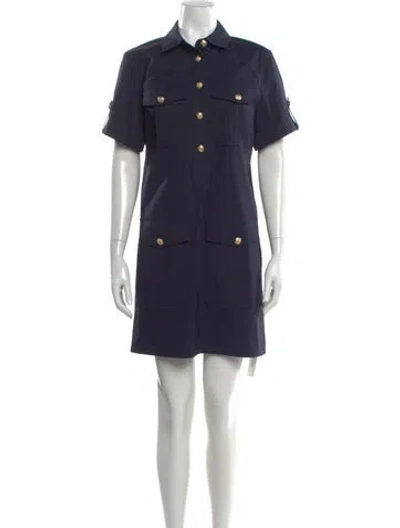 Pre-owned Veronica Beard Mini Dress In Blue