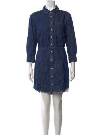 Pre-owned Veronica Beard Mini Dress In Blue