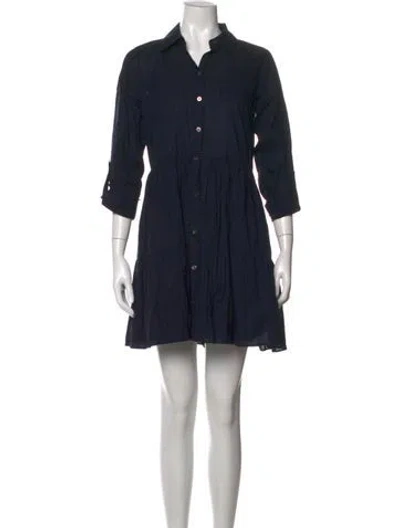 Pre-owned Veronica Beard Mini Dress In Blue