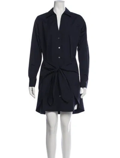 Pre-owned Veronica Beard Mini Dress In Blue