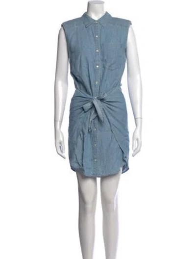Pre-owned Veronica Beard Mini Dress In Blue