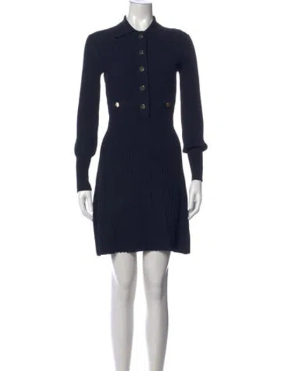 Pre-owned Veronica Beard Mini Dress In Blue