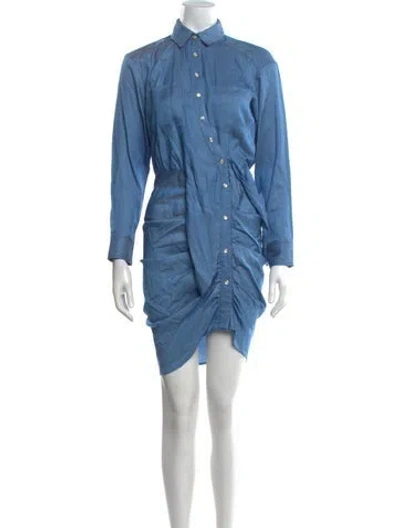 Pre-owned Veronica Beard Mini Dress In Blue