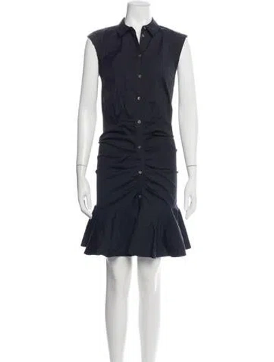 Pre-owned Veronica Beard Mini Dress In Blue