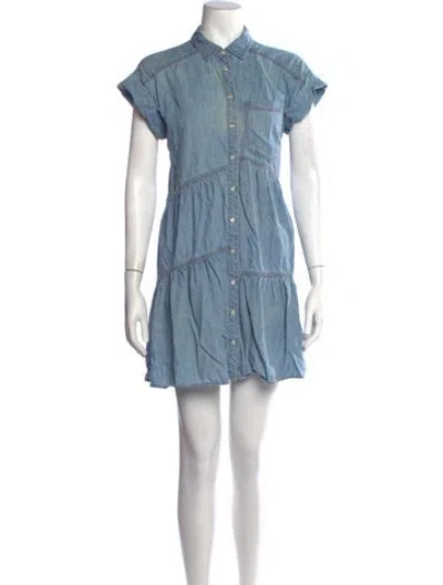 Pre-owned Veronica Beard Mini Dress In Blue