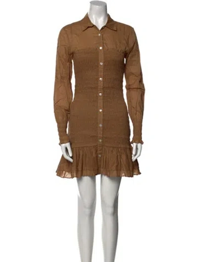 Pre-owned Veronica Beard Mini Dress In Brown