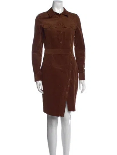 Pre-owned Veronica Beard Mini Dress In Brown