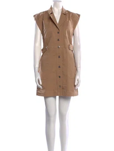 Pre-owned Veronica Beard Mini Dress In Brown