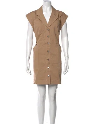 Pre-owned Veronica Beard Mini Dress In Brown