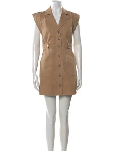 Pre-owned Veronica Beard Mini Dress In Brown
