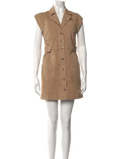 Pre-owned Veronica Beard Mini Dress In Brown