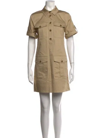 Pre-owned Veronica Beard Mini Dress In Brown/neutrals