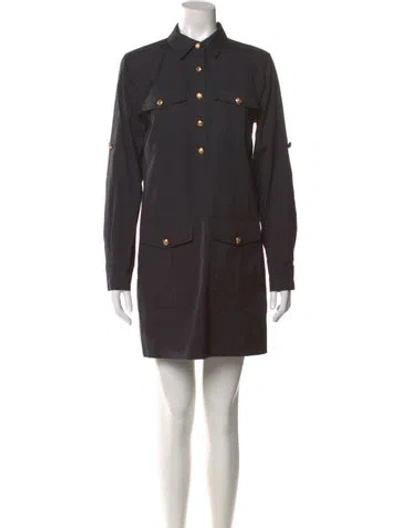 Pre-owned Veronica Beard Mini Dress In Gray
