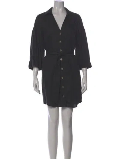 Pre-owned Veronica Beard Mini Dress In Gray