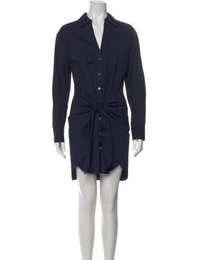 Pre-owned Veronica Beard Mini Dress In Gray