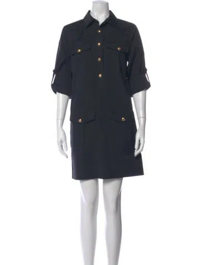 Pre-owned Veronica Beard Mini Dress In Gray