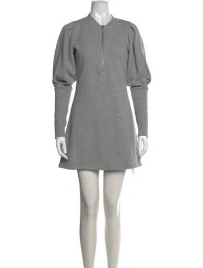 Pre-owned Veronica Beard Mini Dress In Gray