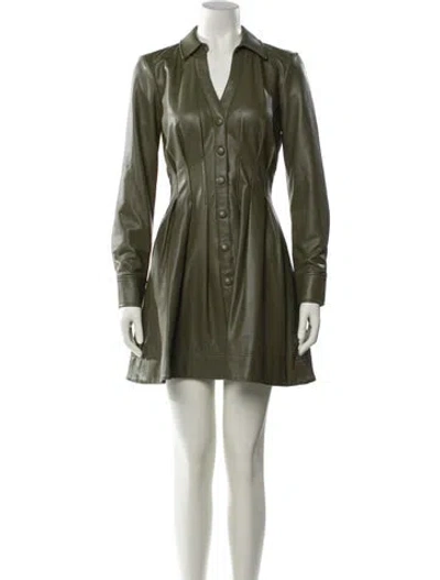Pre-owned Veronica Beard Mini Dress In Green