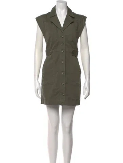 Pre-owned Veronica Beard Mini Dress In Green