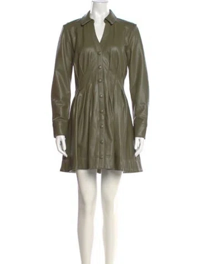 Pre-owned Veronica Beard Mini Dress In Green