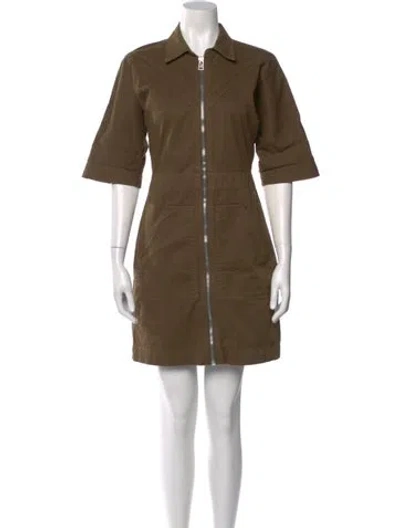 Pre-owned Veronica Beard Mini Dress In Green