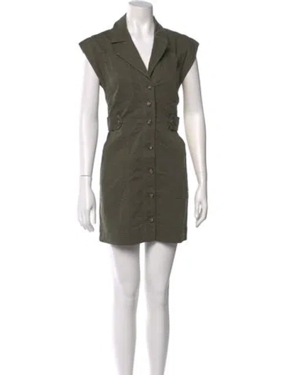 Pre-owned Veronica Beard Mini Dress In Green