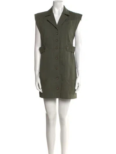 Pre-owned Veronica Beard Mini Dress In Green
